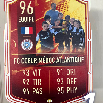 Carte équipe FC coeur Médoc Atlantique
