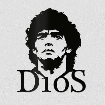 Applique murale en aluminium Maradona