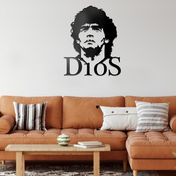 Applique murale en aluminium Maradona